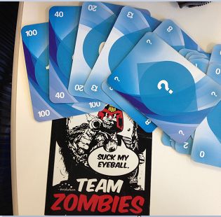 Planning poker cards